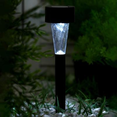 Фонарь садовый на солнечной батарее "Трапеция" 37,5 см, d-5,3 см, LED