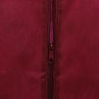Чехол для одежды с окном 60×120 см, спанбонд, цвет бордо - Фото 3