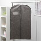 Чехол для одежды с окном, 60×100 см, спанбонд, цвет серый - Фото 4