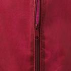 Чехол для одежды с окном 60×100 см, спанбонд, цвет бордо - Фото 3