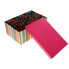 Набор коробок 10 в 1 "Яркая полоска", цвет малиновый, 32,5 х 21,5 х 13,5 - 13,5 х 8 х 4,5 см - Фото 2