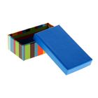Набор коробок 10 в 1 "Яркая полоска", цвет синий, 32,5 х 21,5 х 13,5 - 13,5 х 8 х 4,5 см - Фото 3