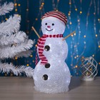 Фигура акрил. "Снеговик руки-палки" 33х16 см, 28 LED, 220V, БЕЛЫЙ - Фото 1