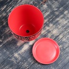 Горшок цветочный "Этно" (красный) № 4 Высокий овал 2,6л - Фото 2