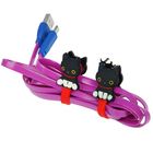 Набор держателей для проводов на кнопках 2 шт., 9,5 см, цвета МИКС - Фото 2