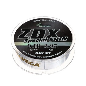 Леска Allvega ZDX Special spin диаметр 0.18 мм, тест 3.95 кг, 100 м, прозрачная 1140798