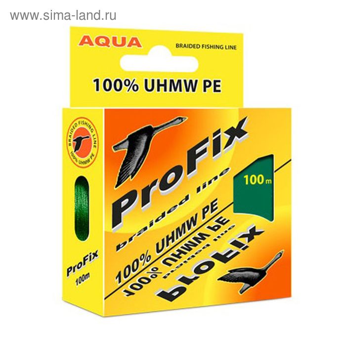 Шнур плетёный Aqua ProFix X3 Dark green, диаметр 0.16 мм, тест 10.4 кг, 100 м - Фото 1