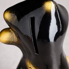 Копилка "Кошка Тома", глянец, чёрная с золотом, 22 см - Фото 5