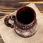 Пивная кружка "Мешок", коричневая, керамика, 0.5 л - Фото 3