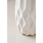 Ваза керамическая "Токио", настольная, геометрия, глянец, белая, 29 см - Фото 4