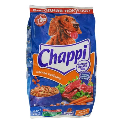 Сухой корм Chappi "Мясное изобилие" для собак, 2,5 кг