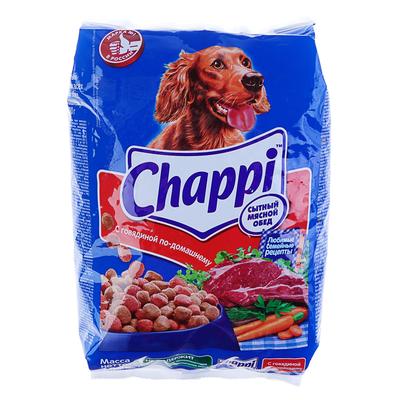 Сухой корм Chappi для собак, с говядиной по-домашнему, 600 г