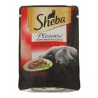 Влажный корм Sheba Pleasure для кошек, говядина/ягненок, пауч, 85 г - Фото 1