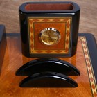 Набор настольный 7в1 (блок д/бумаг,часы с подстав,визитница, лого,нож-лупа-ручка) 20х49х22 см - Фото 6
