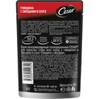 Влажный корм Cesar для собак, говядина с овощами, в соусе, пауч, 85 г - Фото 3