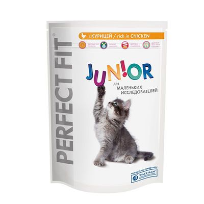 Сухой корм Perfect Fit для котят, курица, 750 г
