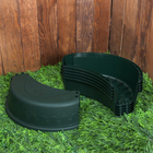 Песочница пластиковая «Ромашка», 120 × 24 × 120 см, тёмно-зелёная - Фото 4