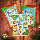 Новогодняя аппликация объемная 3D "Снеговик" со стразами - Фото 2