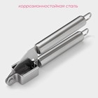 Пресс для чеснока Доляна «Металлик», 18.5 см, серебристый - Фото 2