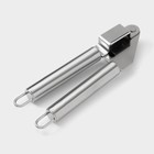 Пресс для чеснока Доляна «Металлик», 18.5 см, серебристый - Фото 4