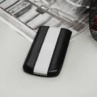 Чехол Time для телефона, с ремешком, размер 12, цвет чёрный/белый - Фото 1
