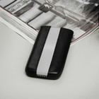 Чехол Time для телефона, с ремешком, размер 5, цвет чёрный/белый - Фото 1