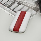 Чехол Time для телефона Samsung, с ремешком, цвет белый/красный - Фото 1