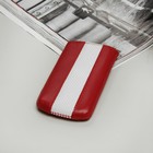 Чехол Time для телефона, с ремешком, размер 12, цвет красный/белый - Фото 1