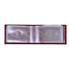 Визитница "Цветы", 1 ряд, 16 листов, цвет бордовый вестленд - Фото 3