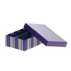 Набор коробок 5 в 1 "Горошек и полоска", цвет фиолетовый, 21 х 13 х 6 - 13 х 9 х 4 см - Фото 2
