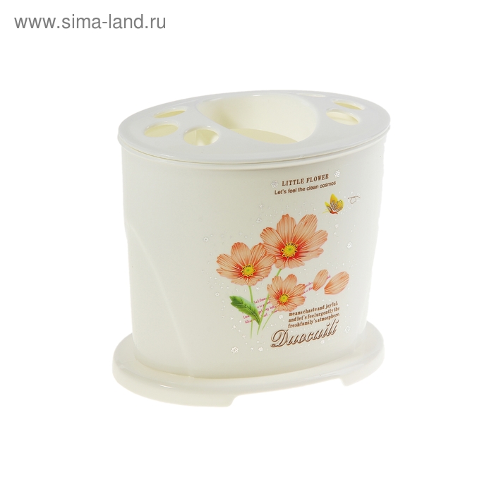 Подставка - держатель для зубных щёток Little flower - Фото 1