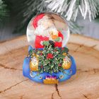 Сувенир шар водяной "Дед Мороз на машине" 6,5x7,8x6 см - Фото 3