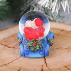 Сувенир шар водяной "Дед Мороз на машине" 6,5x7,8x6 см - Фото 4