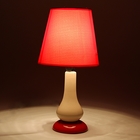 Лампа настольная "Изящная колонна", 33 см, 220V, красная - Фото 2