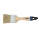 Кисть плоская ТУНДРА, натуральная щетина, деревянная ручка, 2", 50 мм - Фото 4