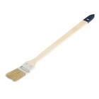 Кисть радиаторная ТУНДРА, натуральная щетина, деревянная рукоятка, 1.5", 38 мм - Фото 3