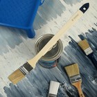 Кисть радиаторная ТУНДРА, натуральная щетина, деревянная рукоятка, 1.5", 38 мм - Фото 7