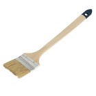 Кисть радиаторная ТУНДРА, натуральная щетина, деревянная рукоятка, 3", 75 мм - Фото 3
