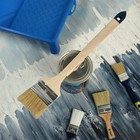 Кисть радиаторная ТУНДРА, натуральная щетина, деревянная рукоятка, 3", 75 мм - Фото 7