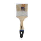 Кисть плоская ТУНДРА, натуральная щетина, деревянная рукоятка, 3", 75 мм - Фото 5