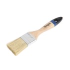 Кисть плоская ТУНДРА, натуральная щетина, деревянная рукоятка, 1.5", 38 мм - Фото 3