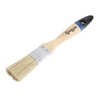 Кисть плоская ТУНДРА, натуральная щетина, деревянная рукоятка, 1", 25 мм - Фото 3