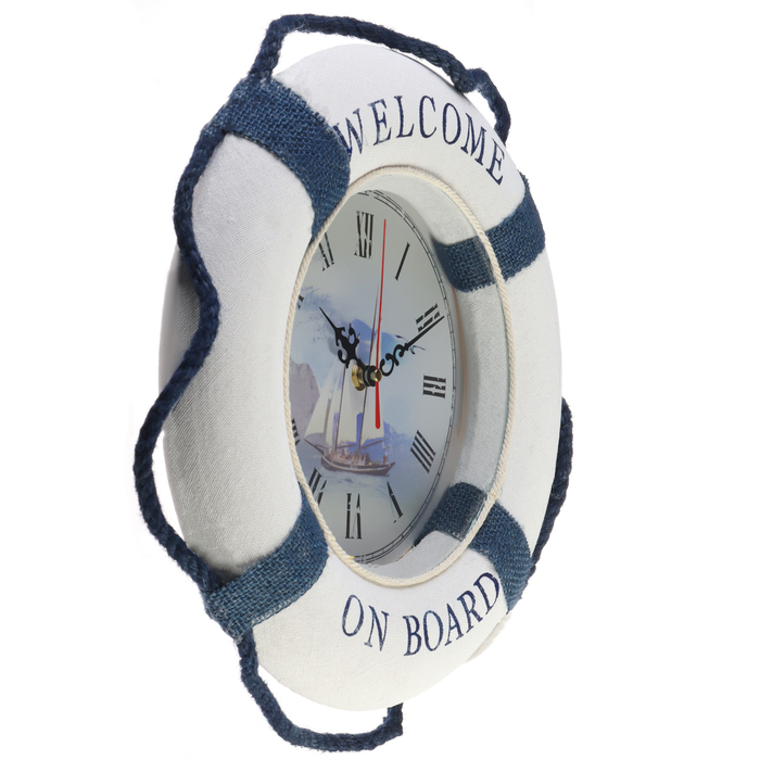 Часы настенные, серия: Море, "Стаксель", дискретный ход, d-30 см - фото 1886176225