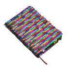 Записная книжка подарочная формат А6, 80 листов, линия, Пайетки двухцветные разноцвет-серебро - Фото 4