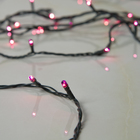 Гирлянда "Нить", 3.5 м, 50 ламп, 220V, 8 режимов, нить тёмная, свечение фиолетовое - Фото 2