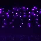 БАХРОМА, Ш:2.4 м, В:0.6 м, Н.С. LED-120-220V, контр. 8 режимов, ФИОЛЕТ - Фото 1