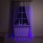 Гирлянда "Дождь" 2 х 3 м, LED-800-220V, 8 режимов, нить прозрачная, свечение фиолетовое - Фото 5