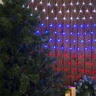 Гирлянда "Сетка", 2.4 х 1 м, LED-360-220V, нить прозрачная, "Флаг России" - Фото 6