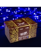 Гирлянда «Нить» 10 м, IP44, УМС, тёмная нить, 100 LED, свечение синее, 220 В 187243 - фото 319933155
