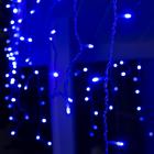 Гирлянда «Бахрома» 3 × 0.6 м, IP44, УМС, прозрачная нить, 160 LED, свечение синее, 220 В - Фото 2